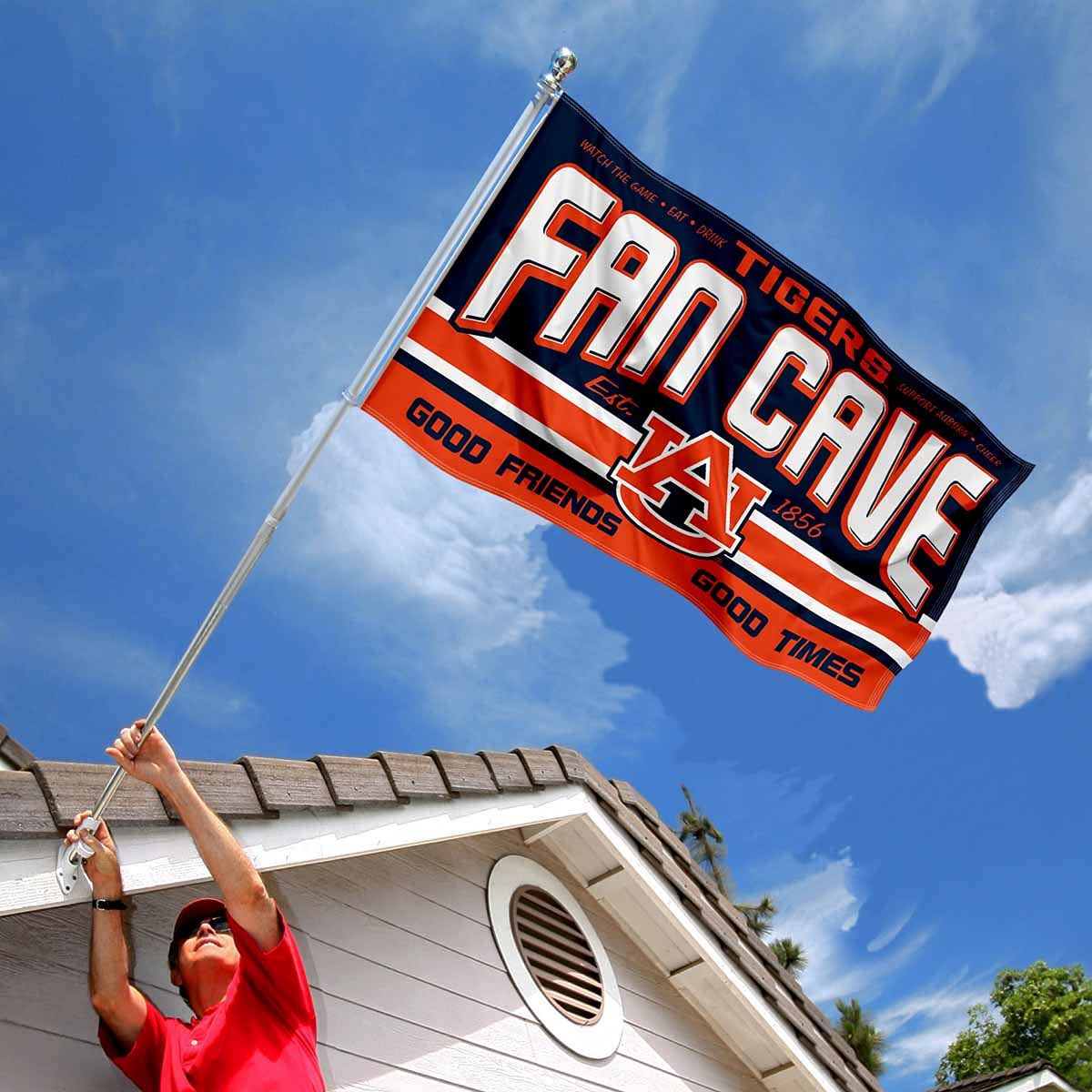 Auburn Fan Man Cave Banner Flag - Sports Collectibles, Sports Memorabilia, Sports Fan Shop, Sports Gifts