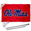 College Flags & Banners Co. Ole Miss Red Flag with Pole and Bracket Complete Set - Sports Collectibles, Sports Memorabilia, Sports Fan Shop, Sports Gifts