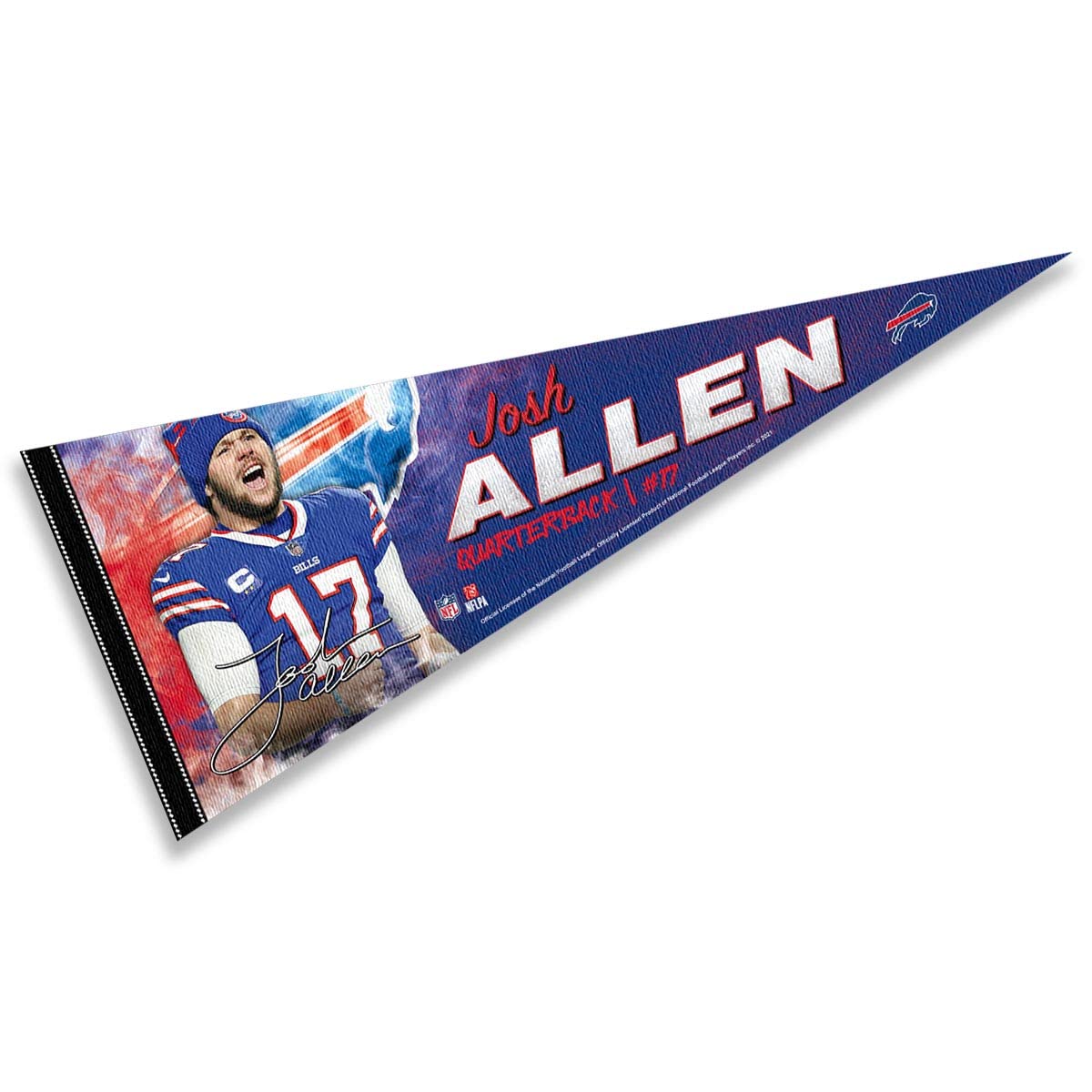 WinCraft Buffalo Bills Allen Pennant Banner Flag - Sports Collectibles, Sports Memorabilia, Sports Fan Shop, Sports Gifts