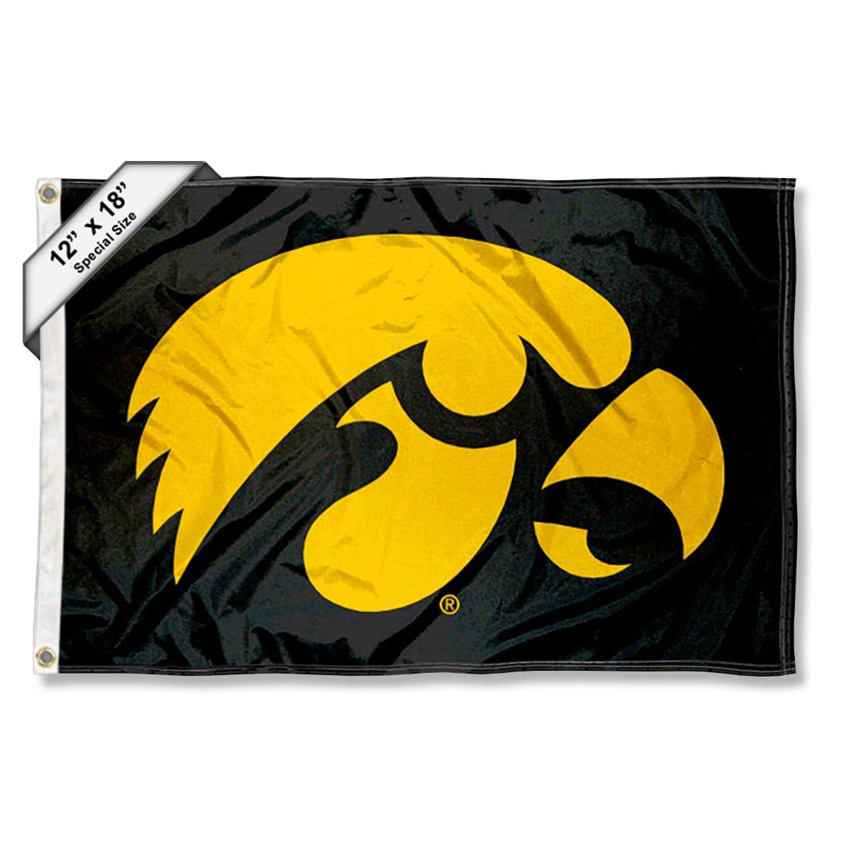College Flags & Banners Co. Iowa Hawkeye Golf Cart and Boat Flag - Sports Collectibles, Sports Memorabilia, Sports Fan Shop, Sports Gifts