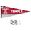 College Flags & Banners Co. Temple Owls Pennant Flag and Wall Tack Mount Pads - Sports Collectibles, Sports Memorabilia, Sports Fan Shop, Sports Gifts