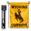 University of Wyoming Garden Flag and USA Flag Stand Pole Holder Set - Sports Collectibles, Sports Memorabilia, Sports Fan Shop, Sports Gifts