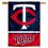 WinCraft Minnesota Twins Double Sided House Flag - Sports Collectibles, Sports Memorabilia, Sports Fan Shop, Sports Gifts