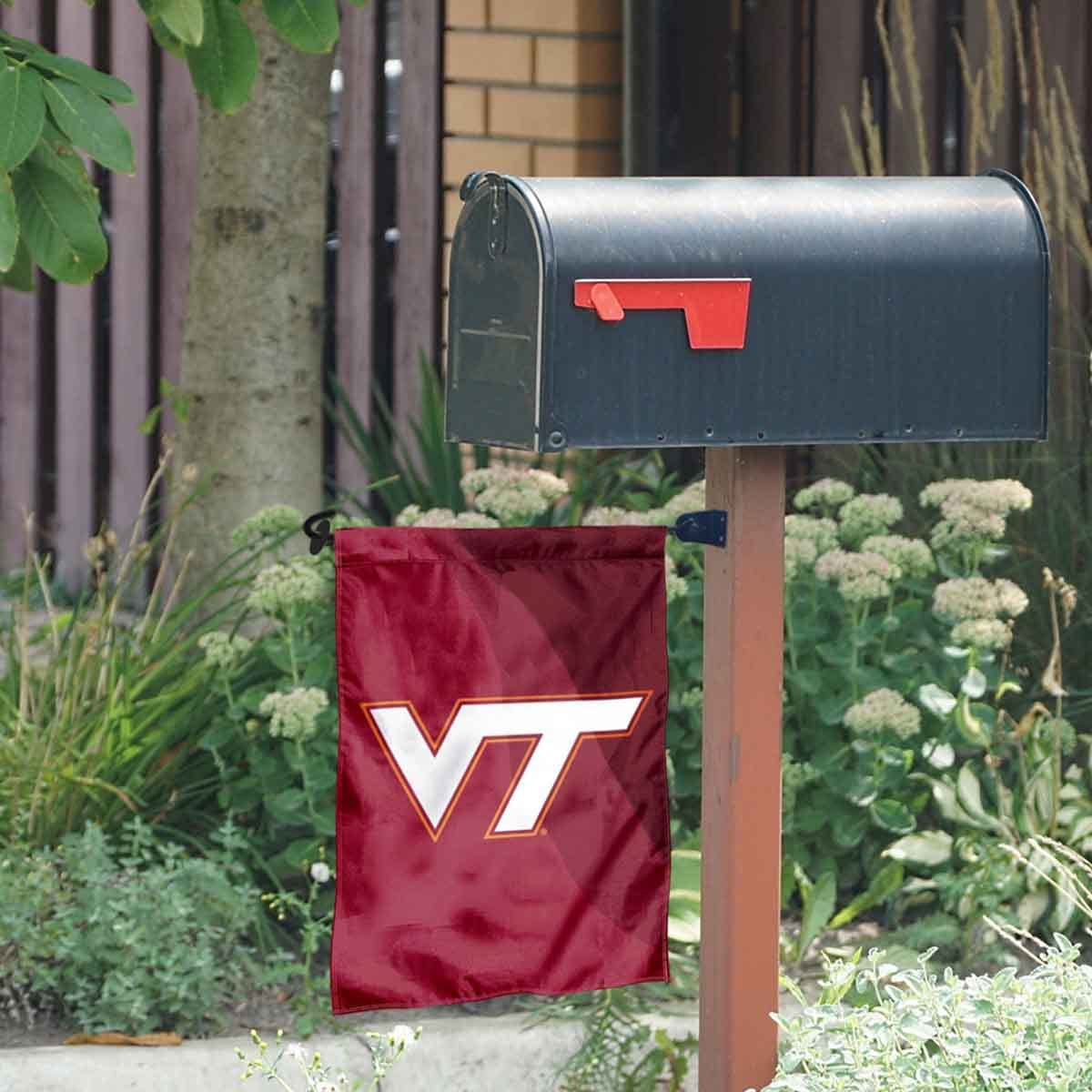 College Flags & Banners Co. Va Tech Garden Flag and Mailbox Post Pole Mount Holder Set - Sports Collectibles, Sports Memorabilia, Sports Fan Shop, Sports Gifts