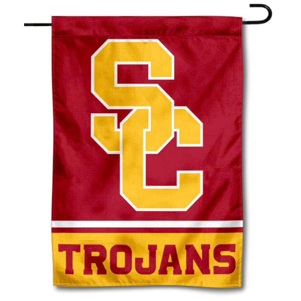 College Flags & Banners Co. USC Trojans Garden and USA Flag Stand Pole Holder Set - Sports Collectibles, Sports Memorabilia, Sports Fan Shop, Sports Gifts