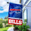 WinCraft Bills Banner House Flag and 5 Foot Flagpole Set - Sports Collectibles, Sports Memorabilia, Sports Fan Shop, Sports Gifts