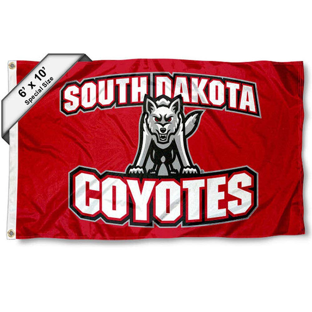College Flags & Banners Co. South Dakota Coyotes 6x10 Feet Flag - Sports Collectibles, Sports Memorabilia, Sports Fan Shop, Sports Gifts
