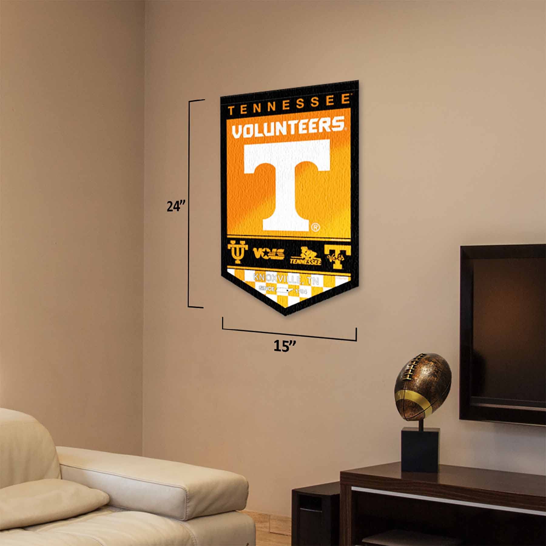 College Flags & Banners Co. Tennessee Volunteers Heritage History Banner Pennant - Sports Collectibles, Sports Memorabilia, Sports Fan Shop, Sports Gifts