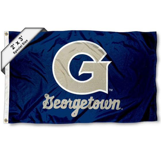 College Flags & Banners Co. Georgetown Hoyas 2x3 Foot Flag - Sports Collectibles, Sports Memorabilia, Sports Fan Shop, Sports Gifts