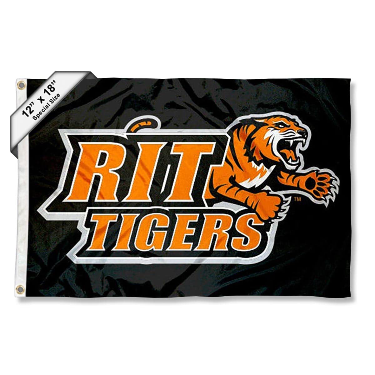 College Flags & Banners Co. RIT Tigers Boat and Nautical Flag - Sports Collectibles, Sports Memorabilia, Sports Fan Shop, Sports Gifts
