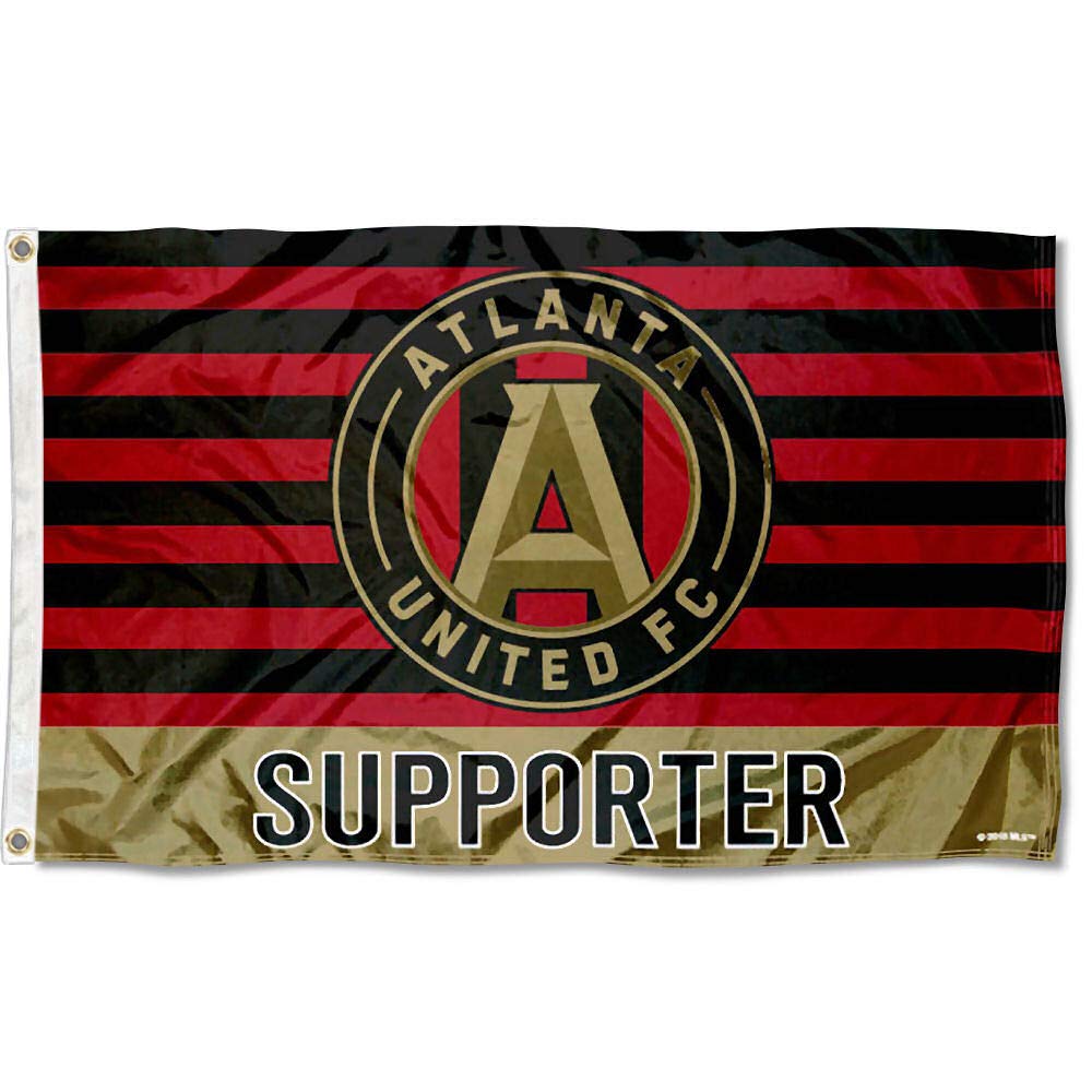 WinCraft Atlanta United FC Supporter Flag - Sports Collectibles, Sports Memorabilia, Sports Fan Shop, Sports Gifts