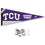 College Flags & Banners Co. Texas Christian Horned Frogs Pennant Flag and Wall Tack Mount Pads - Sports Collectibles, Sports Memorabilia, Sports Fan Shop, Sports Gifts