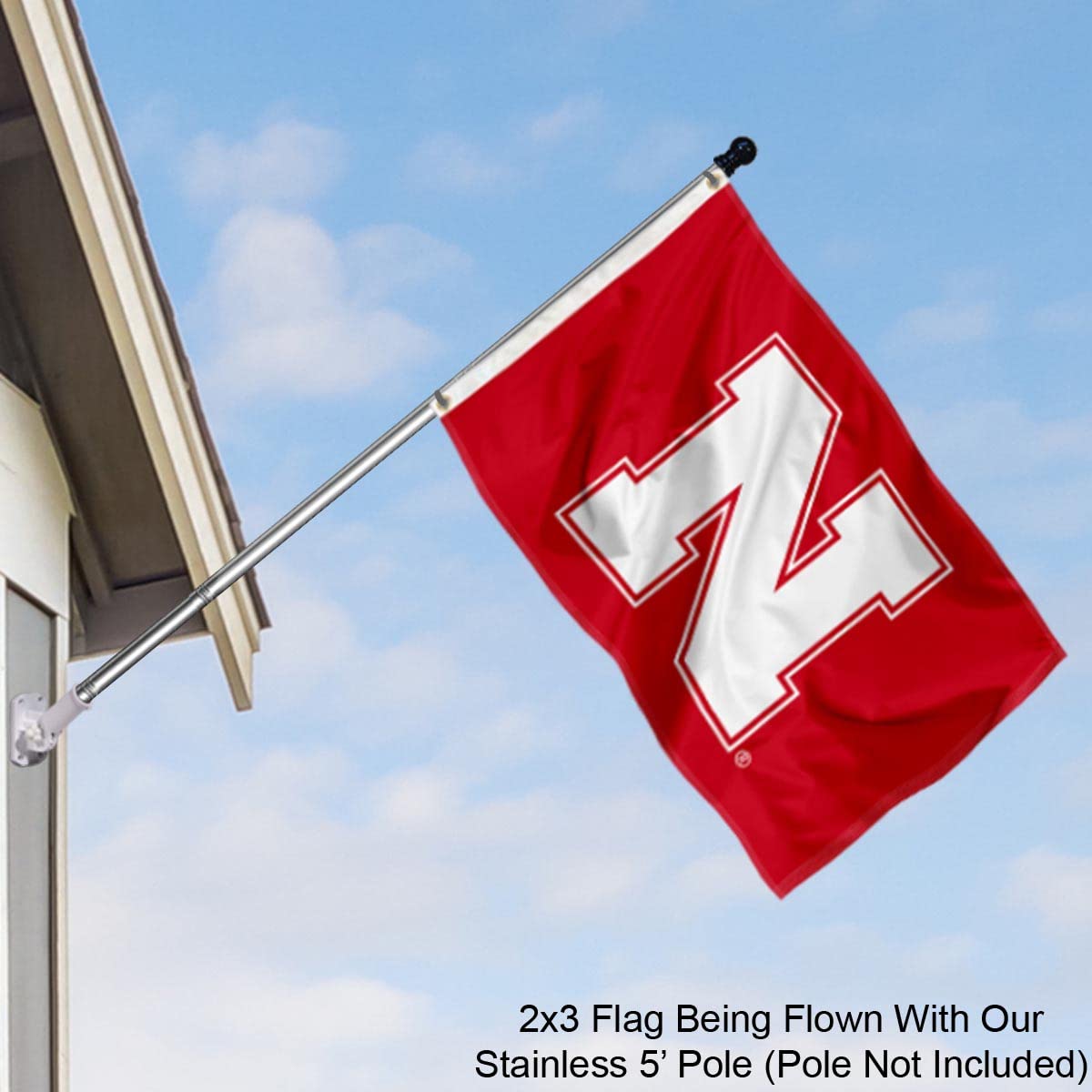 College Flags & Banners Co. Nebraska Cornhuskers Small 2x3 Foot Flag - Sports Collectibles, Sports Memorabilia, Sports Fan Shop, Sports Gifts