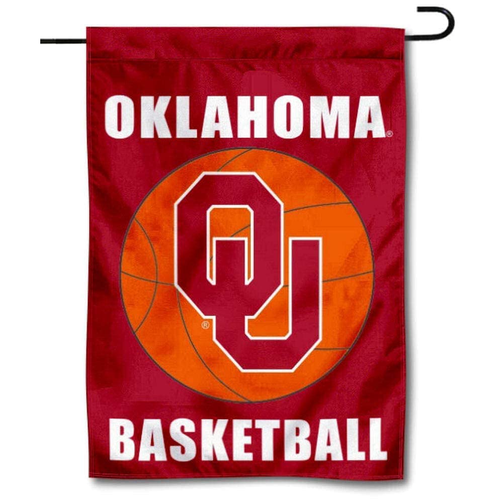 Oklahoma Sooners Basketball Garden Banner and USA Flag Stand Pole Holder Set - Sports Collectibles, Sports Memorabilia, Sports Fan Shop, Sports Gifts