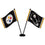 WinCraft Pittsburgh Steelers Desk and Table Top Flags - Sports Collectibles, Sports Memorabilia, Sports Fan Shop, Sports Gifts