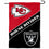 WinCraft House Divided Chiefs and Raiders Double Sided Garden Flag - Sports Collectibles, Sports Memorabilia, Sports Fan Shop, Sports Gifts