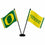 WinCraft Oregon Desk and Table Top Flags - Sports Collectibles, Sports Memorabilia, Sports Fan Shop, Sports Gifts