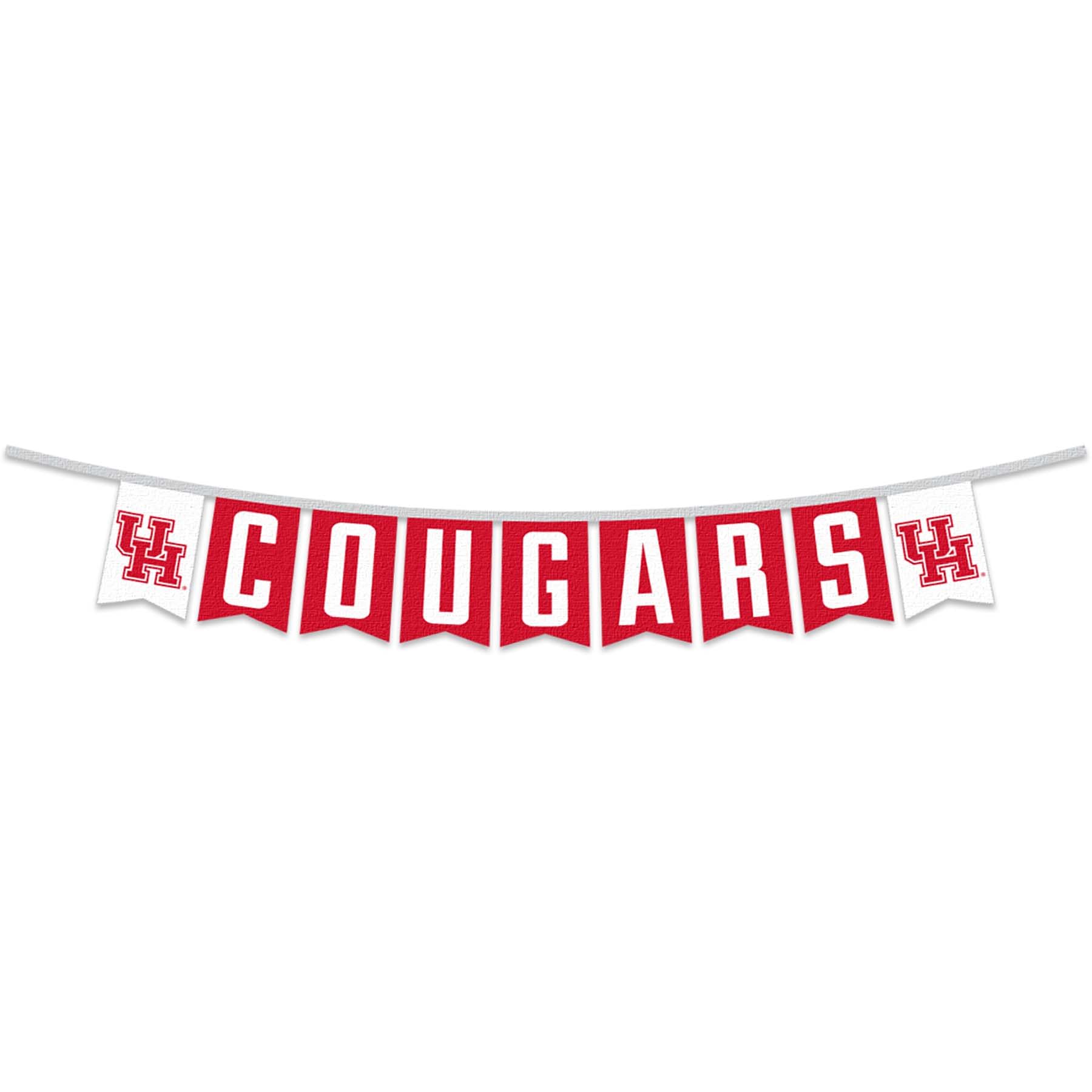 Houston Cougars Banner String Pennant Flags - Sports Collectibles, Sports Memorabilia, Sports Fan Shop, Sports Gifts
