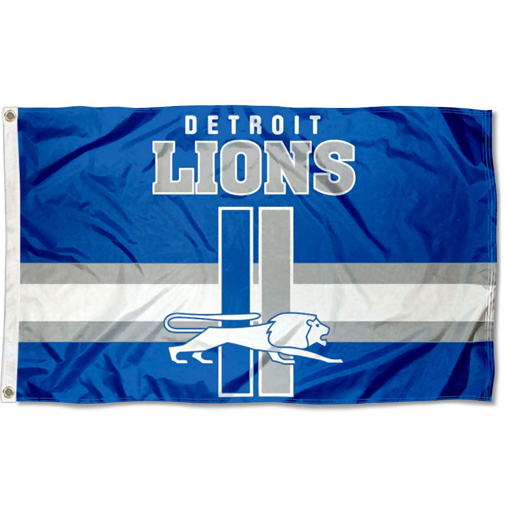WinCraft Lions Throwback Vintage Retro 3x5 Banner Flag - Sports Collectibles, Sports Memorabilia, Sports Fan Shop, Sports Gifts