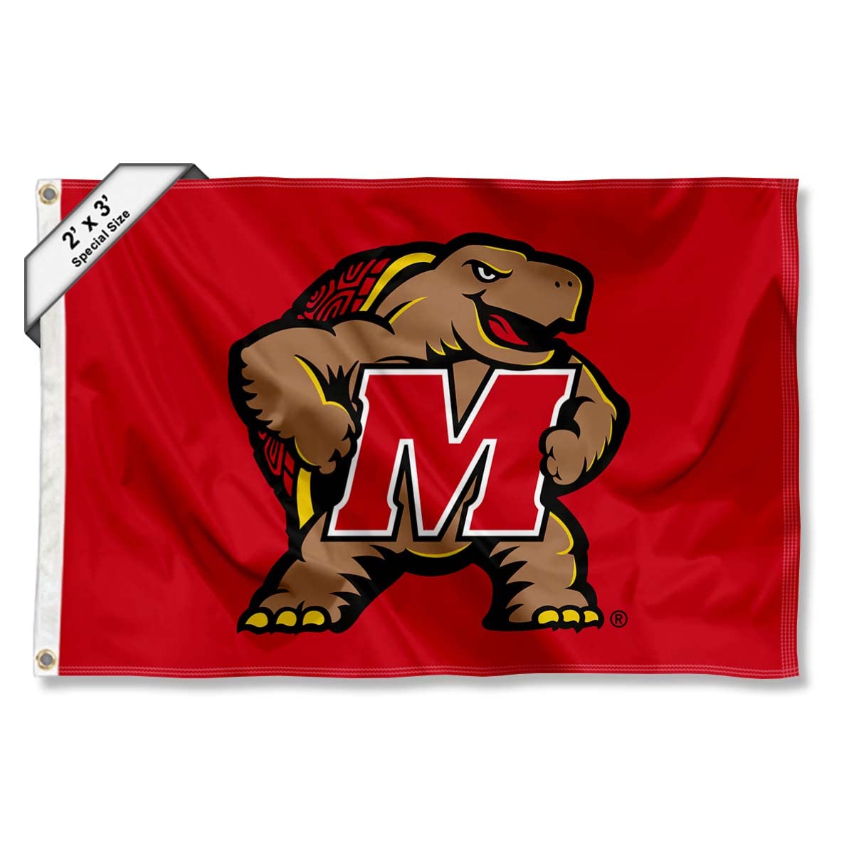 College Flags & Banners Co. Maryland Terrapins Small 2x3 Foot Flag - Sports Collectibles, Sports Memorabilia, Sports Fan Shop, Sports Gifts