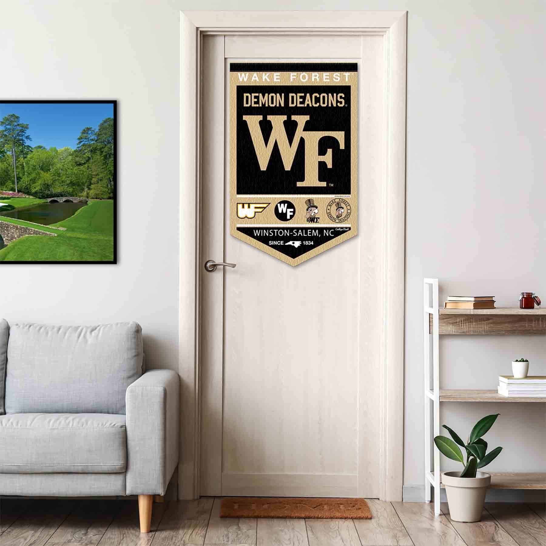 College Flags & Banners Co. Wake Forest Demon Deacons Heritage History Banner Pennant - Sports Collectibles, Sports Memorabilia, Sports Fan Shop, Sports Gifts