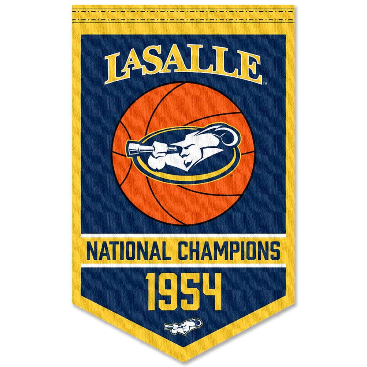 Lasalle Explorers Basketball National Champions Banner - Sports Collectibles, Sports Memorabilia, Sports Fan Shop, Sports Gifts