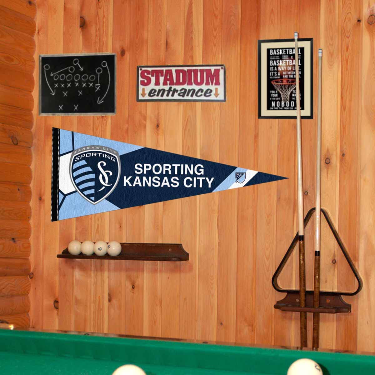 WinCraft Sporting Kansas City Pennant Flag Banner - Sports Collectibles, Sports Memorabilia, Sports Fan Shop, Sports Gifts