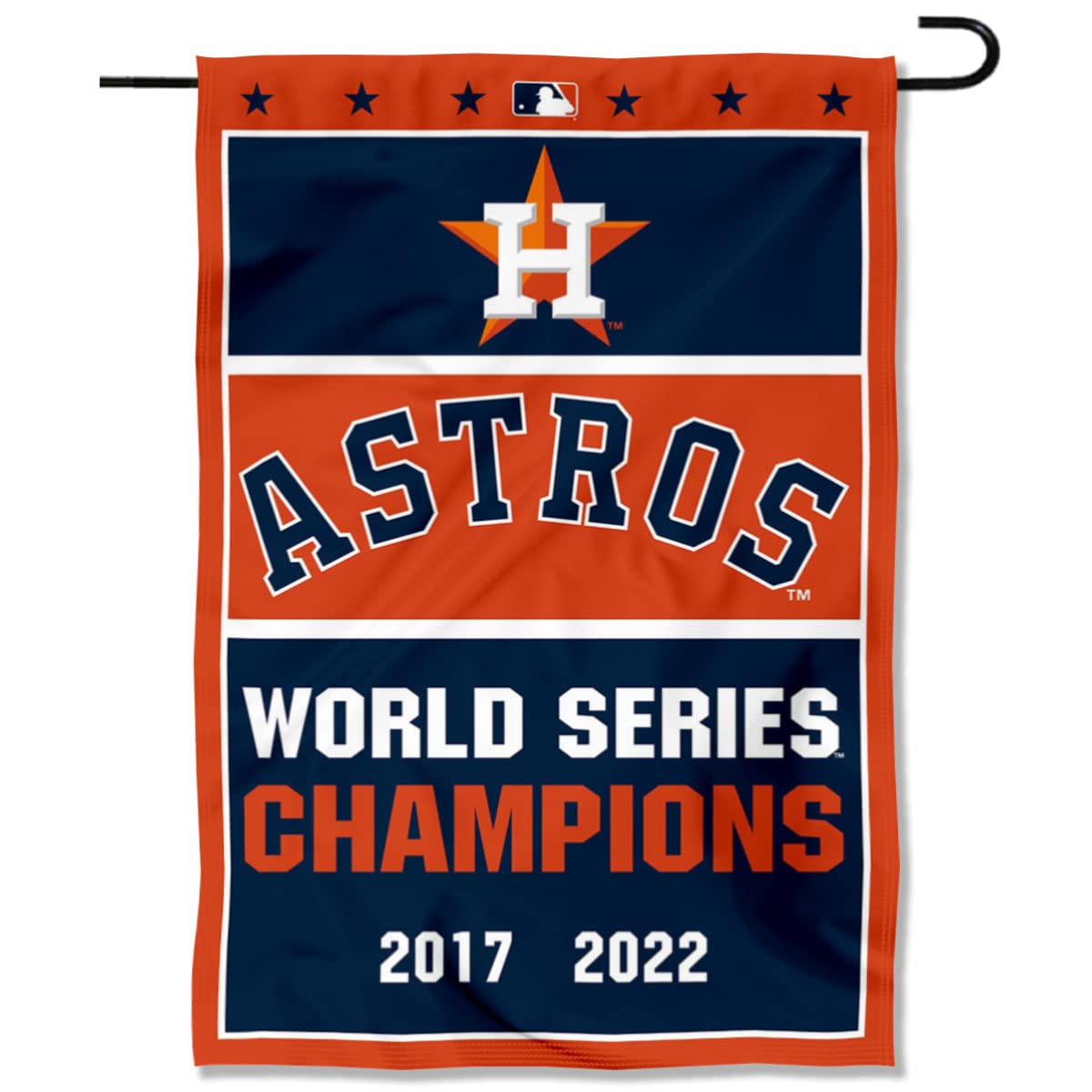 WinCraft Astro 2 Time Champions Double Sided Garden Flag - Sports Collectibles, Sports Memorabilia, Sports Fan Shop, Sports Gifts