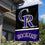 WinCraft Colorado Rockies Double Sided House Flag - Sports Collectibles, Sports Memorabilia, Sports Fan Shop, Sports Gifts