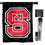 College Flags & Banners Co. NC State Wolfpack Black Banner Flag with Flag Pole Set - Sports Collectibles, Sports Memorabilia, Sports Fan Shop, Sports Gifts
