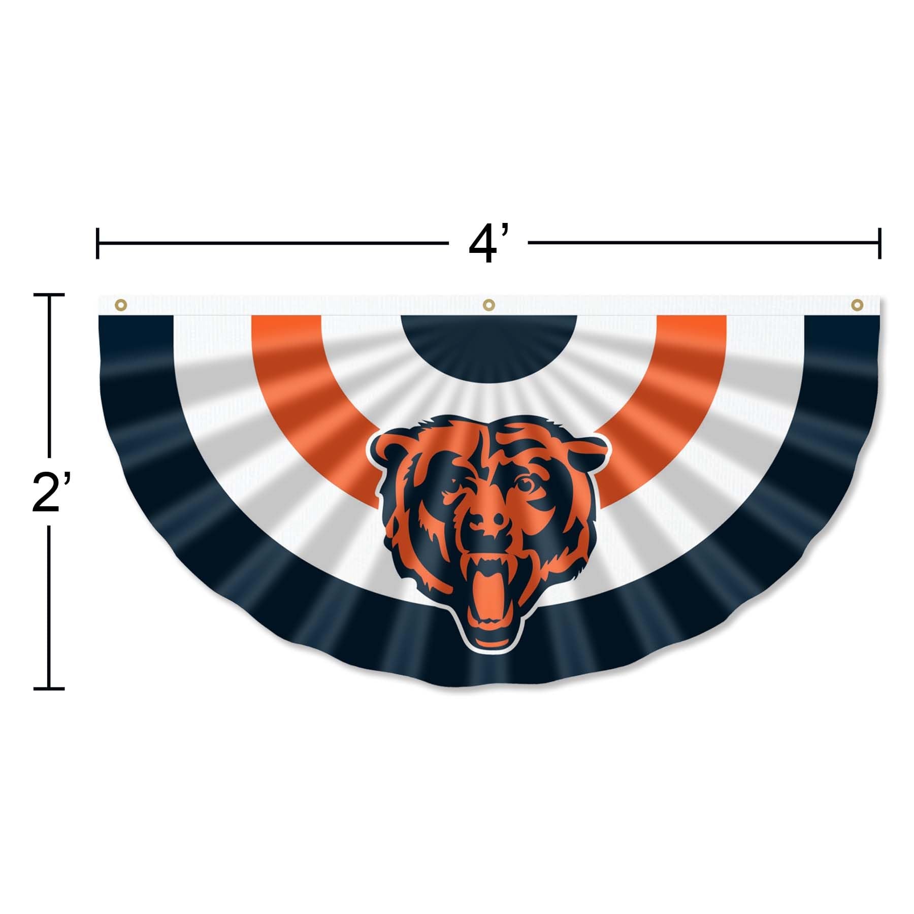 WinCraft Chicago Bears Bunting Pleated Fan Banners - Sports Collectibles, Sports Memorabilia, Sports Fan Shop, Sports Gifts