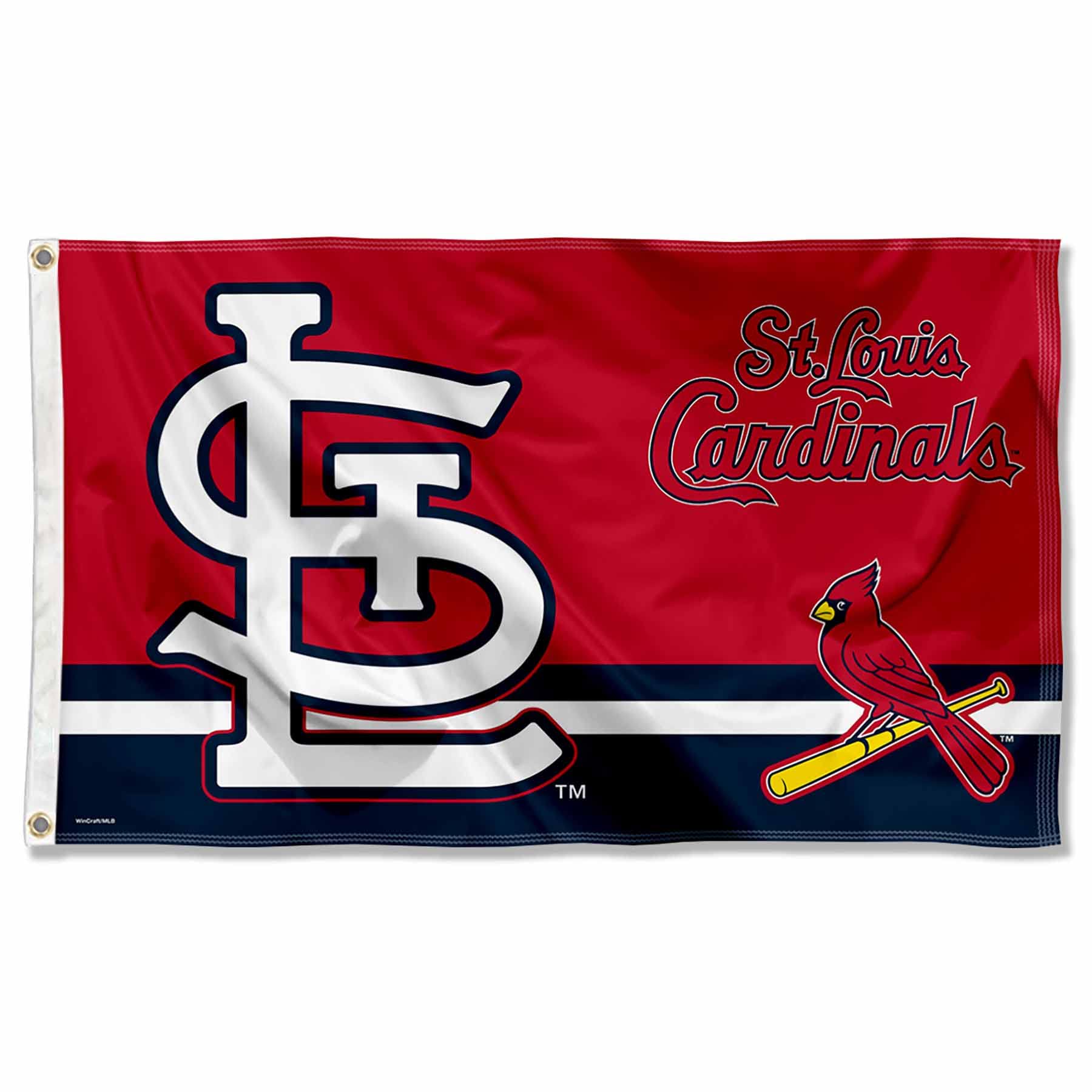 WinCraft St. Louis Cardinals Logo Insignia 3x5 Foot Grommet Banner Flag - Sports Collectibles, Sports Memorabilia, Sports Fan Shop, Sports Gifts