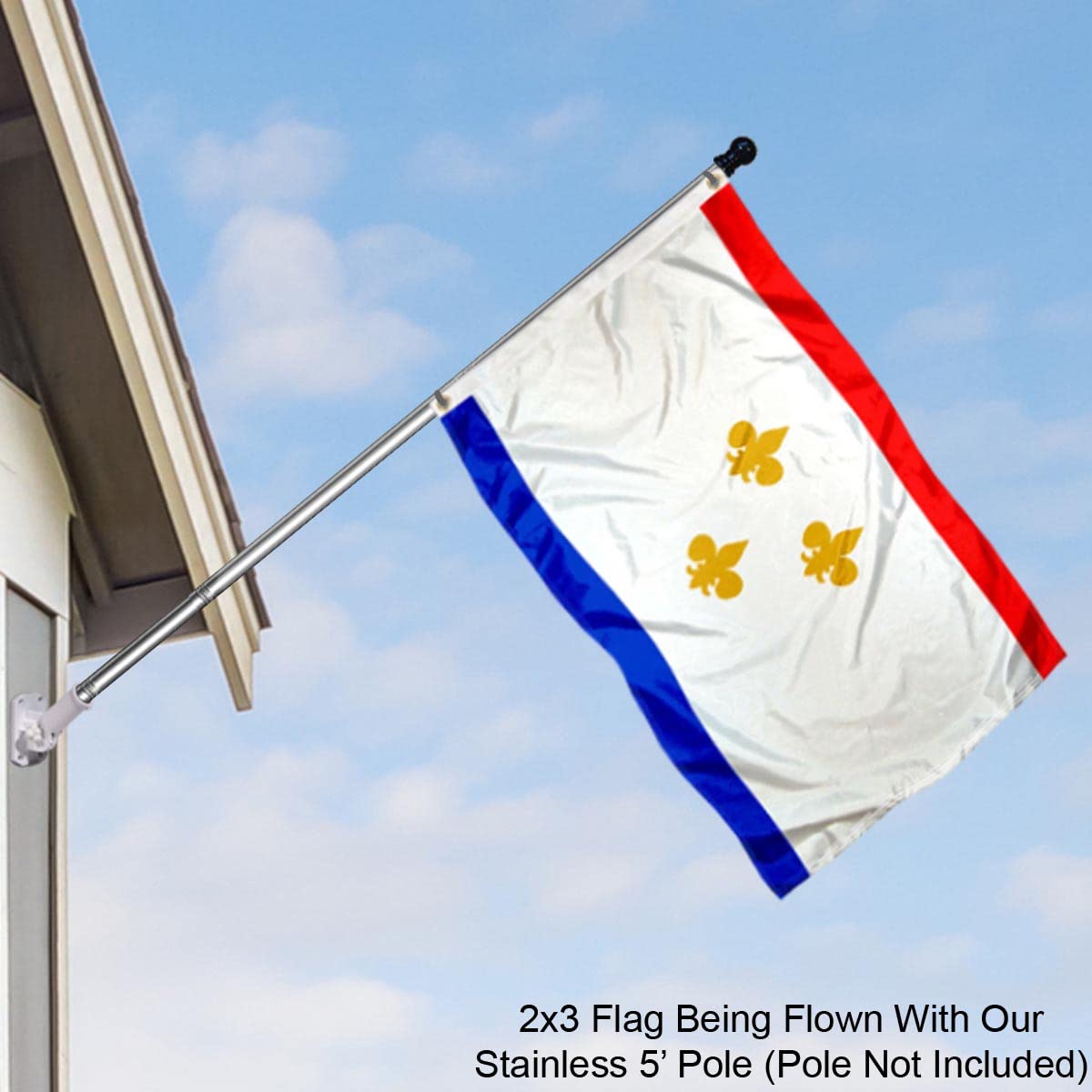 Sports Flags Pennants Company City of New Orleans 2x3 Flag - Sports Collectibles, Sports Memorabilia, Sports Fan Shop, Sports Gifts