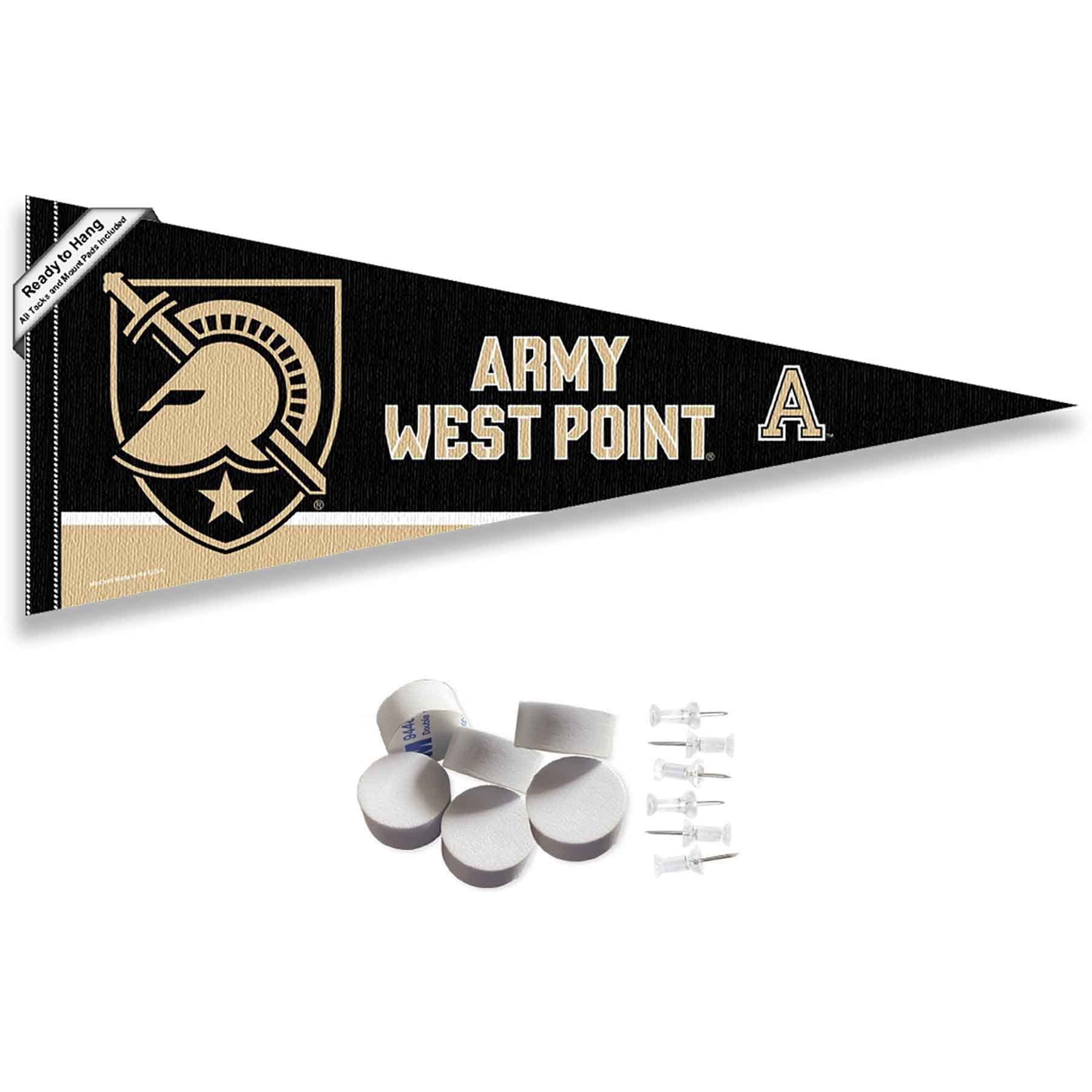 College Flags & Banners Co. US Army Pennant Flag and Wall Tack Mount Pads - Sports Collectibles, Sports Memorabilia, Sports Fan Shop, Sports Gifts
