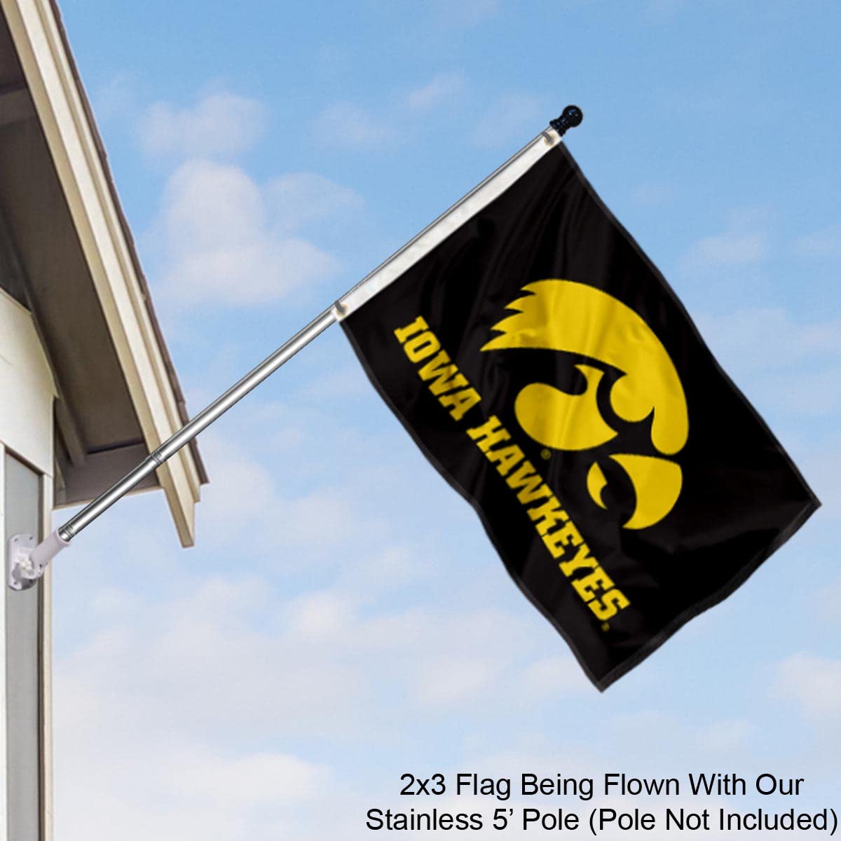 College Flags & Banners Co. Hawkeyes Small 2x3 Foot Flag - Sports Collectibles, Sports Memorabilia, Sports Fan Shop, Sports Gifts