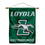 College Flags & Banners Co. Loyola Maryland Greyhounds Double Sided House Flag and Wood Banner Pole Set - Sports Collectibles, Sports Memorabilia, Sports Fan Shop, Sports Gifts