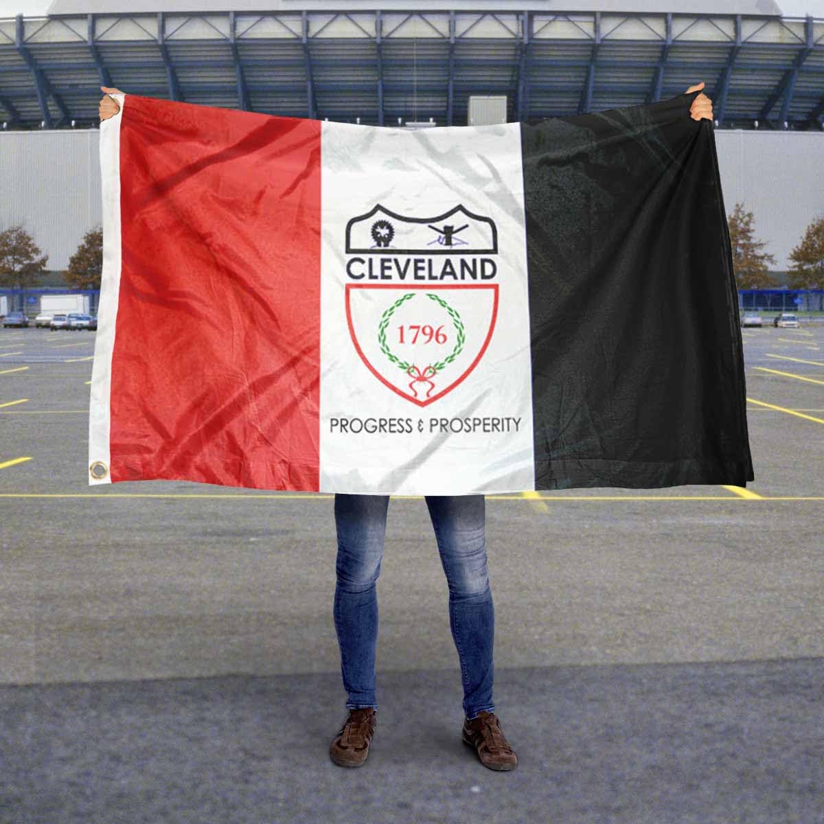Sports Flags Pennants Company City of Cleveland Flag 3x5 Foot Banner - Sports Collectibles, Sports Memorabilia, Sports Fan Shop, Sports Gifts