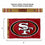 WinCraft San Francisco 49ers Printed Header 3x5 Foot Banner Flag - Sports Collectibles, Sports Memorabilia, Sports Fan Shop, Sports Gifts