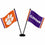 WinCraft Clemson Tigers Desk and Table Top Flags - Sports Collectibles, Sports Memorabilia, Sports Fan Shop, Sports Gifts