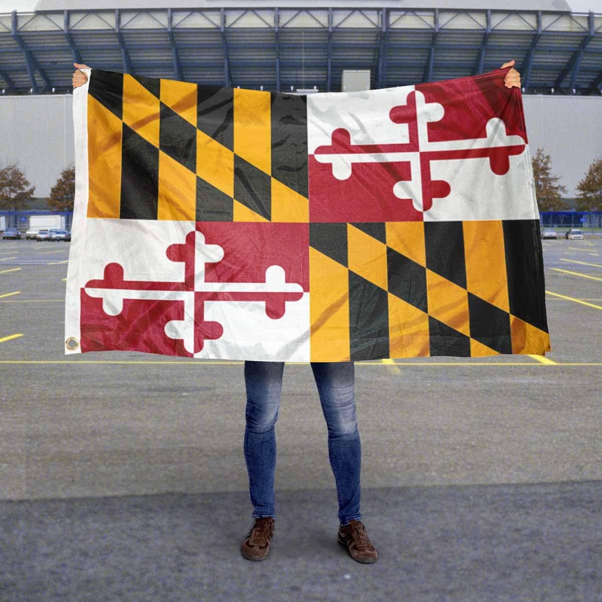 Sports Flags Pennants Company State of Maryland Flag 3x5 Foot Banner - Sports Collectibles, Sports Memorabilia, Sports Fan Shop, Sports Gifts