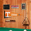 College Flags & Banners Co. Tennessee Volunteers Pennant Flag and Wall Tack Mount Pads - Sports Collectibles, Sports Memorabilia, Sports Fan Shop, Sports Gifts
