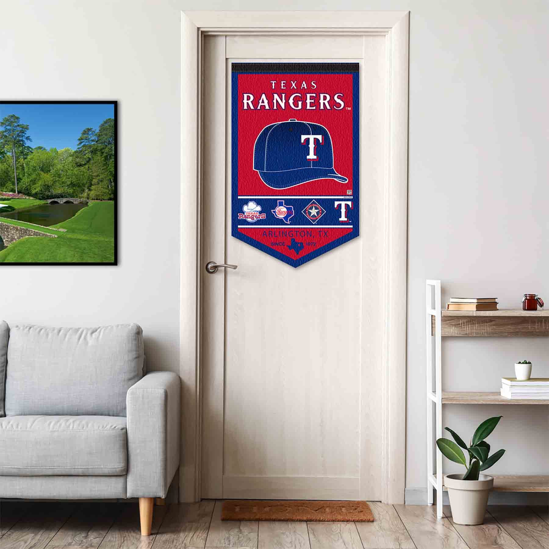 WinCraft Texas Rangers Heritage History Banner Pennant - Sports Collectibles, Sports Memorabilia, Sports Fan Shop, Sports Gifts