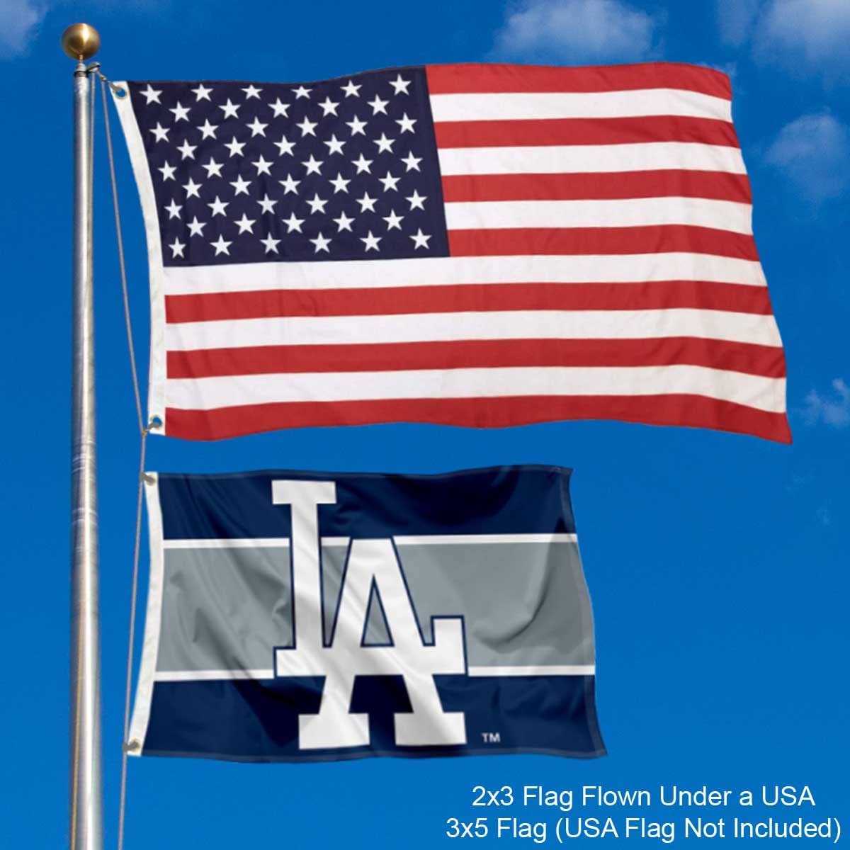 WinCraft Los Angeles Dodgers 2x3 Foot Small Flag - Sports Collectibles, Sports Memorabilia, Sports Fan Shop, Sports Gifts