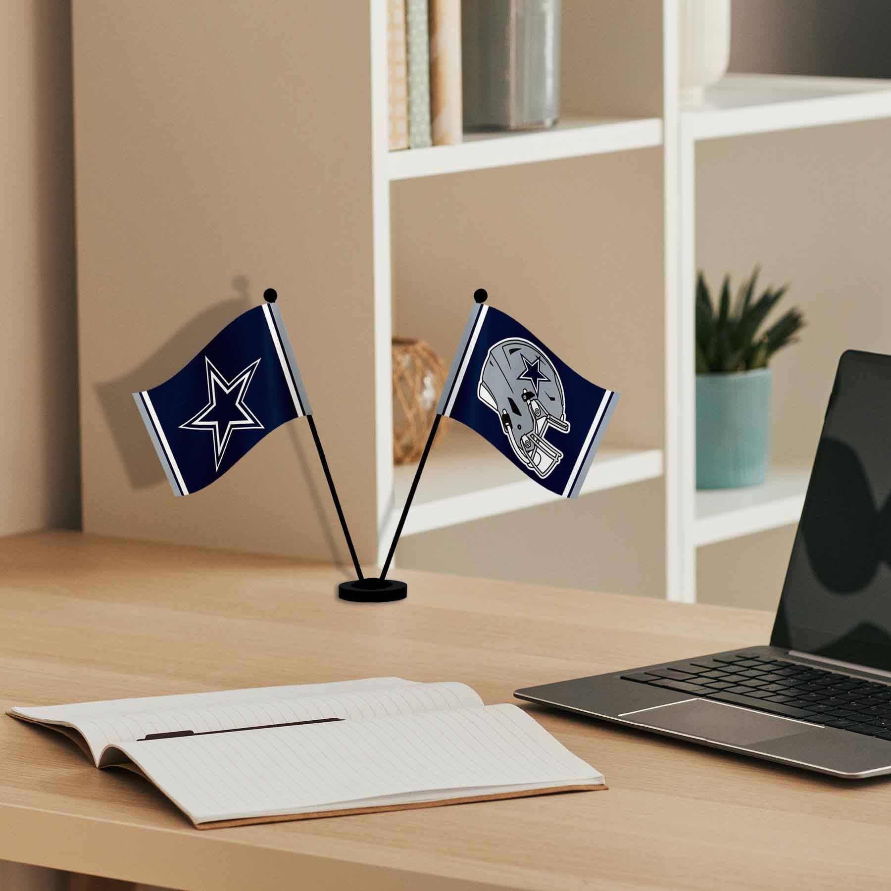 WinCraft Dallas Cowboys Desk and Table Top Flags - Sports Collectibles, Sports Memorabilia, Sports Fan Shop, Sports Gifts