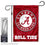 Alabama Crimson Tide Circle Logo Garden Banner Flag with Stand Pole Holder - Sports Collectibles, Sports Memorabilia, Sports Fan Shop, Sports Gifts