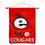 College Flags & Banners Co. SIU Edwardsville Banner Flag and Wood Banner Pole Set - Sports Collectibles, Sports Memorabilia, Sports Fan Shop, Sports Gifts