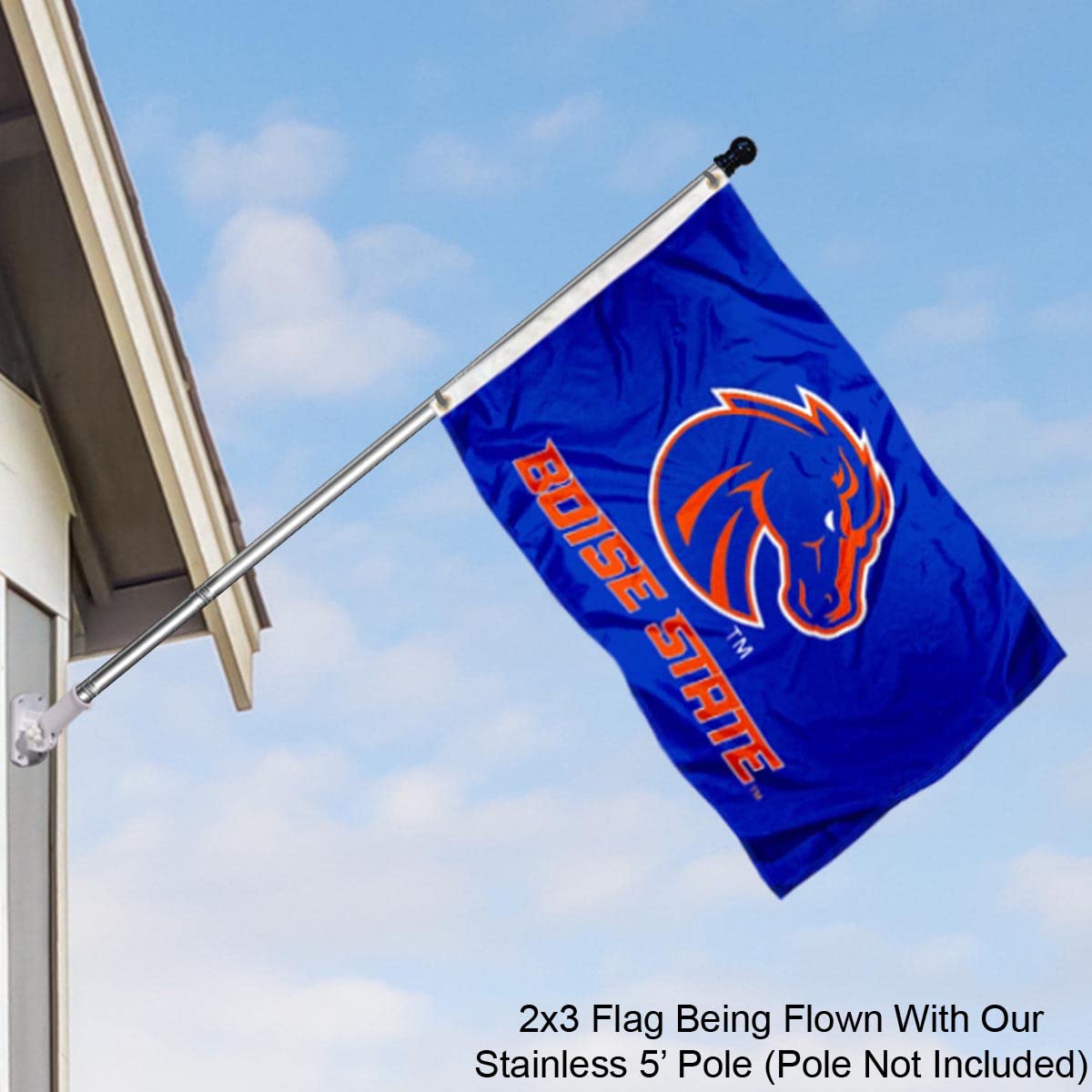 College Flags & Banners Co. Boise State Broncos 2x3 Foot Flag - Sports Collectibles, Sports Memorabilia, Sports Fan Shop, Sports Gifts