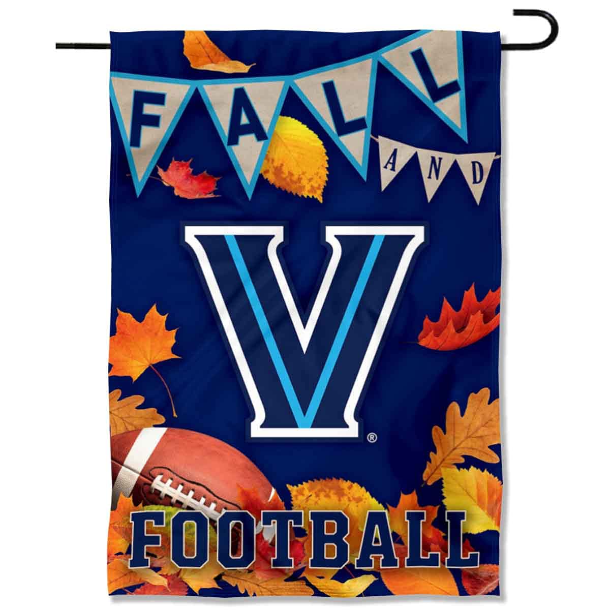 College Flags & Banners Co. Villanova Wildcats Fall Leaves Football Season Garden Yard Flag - Sports Collectibles, Sports Memorabilia, Sports Fan Shop, Sports Gifts