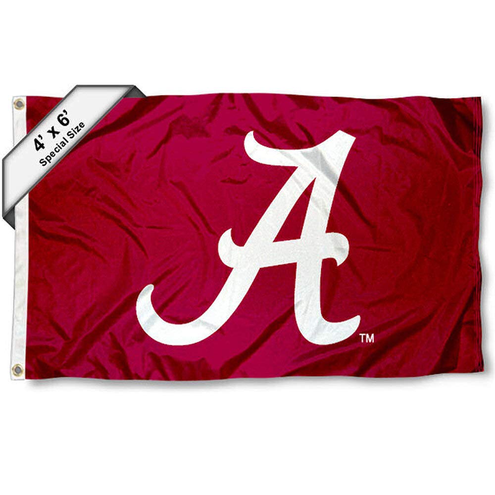 College Flags & Banners Co. Alabama Crimson Tide 4 ft x 6 ft Flag - Sports Collectibles, Sports Memorabilia, Sports Fan Shop, Sports Gifts