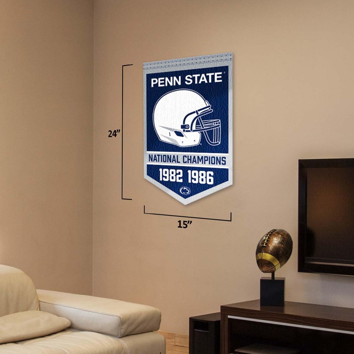 Penn State Nittany Lions Football National Champions Banner - Sports Collectibles, Sports Memorabilia, Sports Fan Shop, Sports Gifts